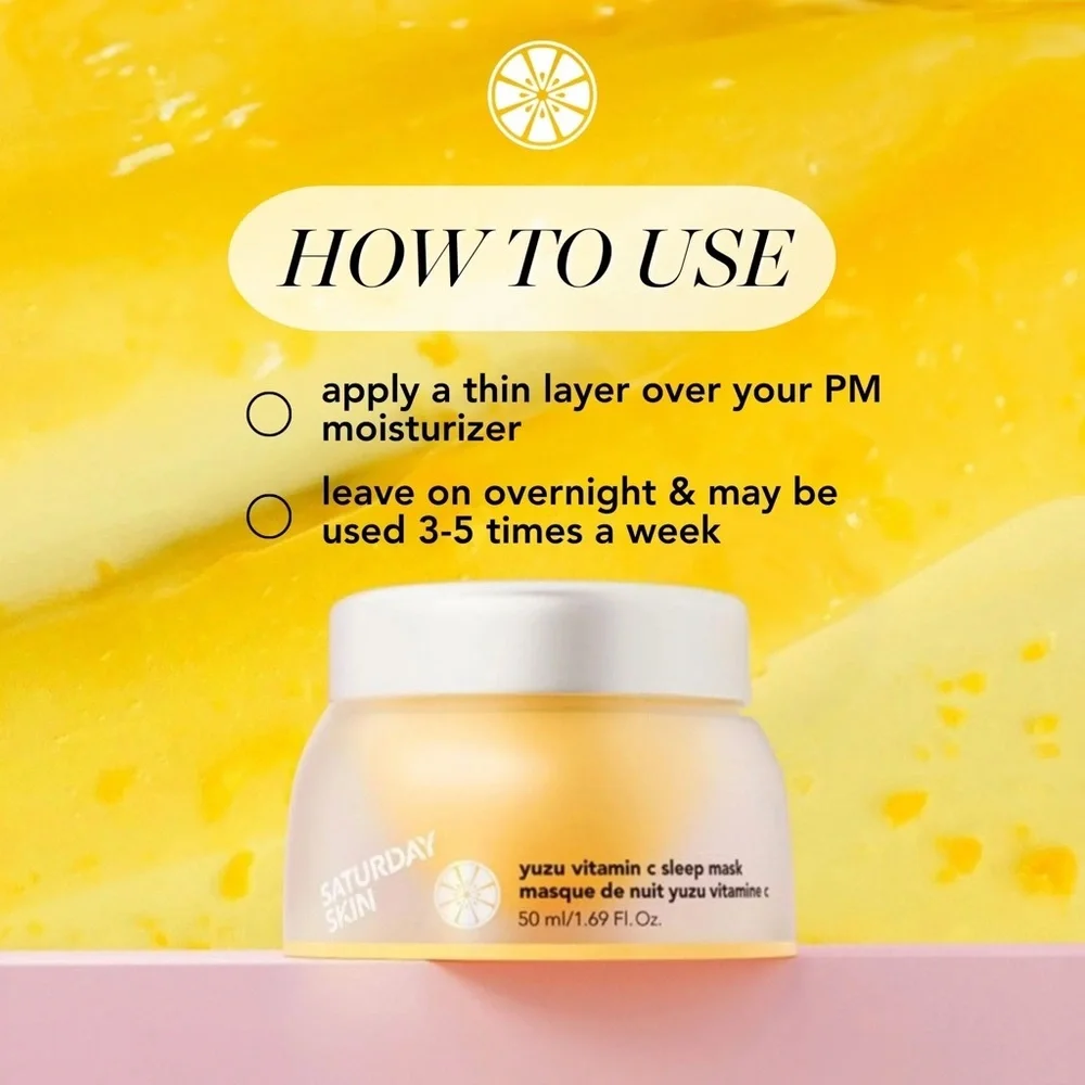 Saturday Skin • Yuzu Vitamin C Sleep Mask 50ml